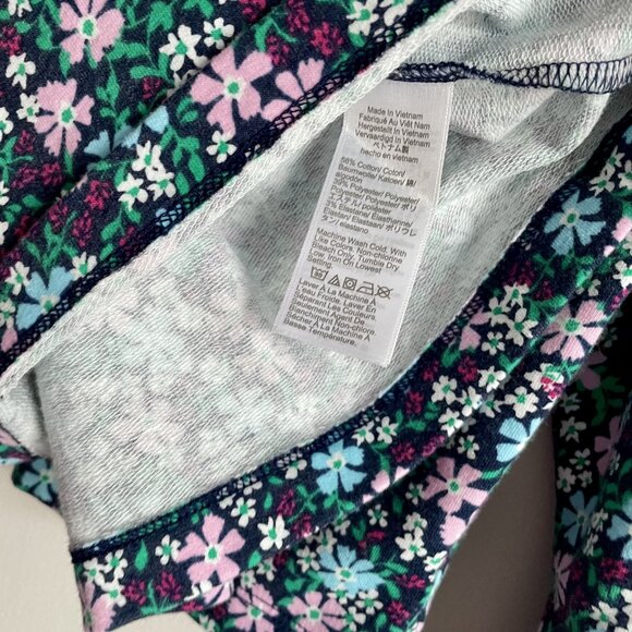 J. Crew Floral French Terry Sweatshirt Size L Blue Green NWOT - Picture 8 of 14